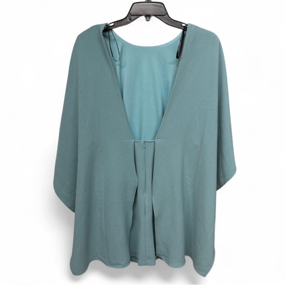 **SOLD** The Best Is Yet To Come" Sage Green Cape Sleeve D - Picture 4 of 9